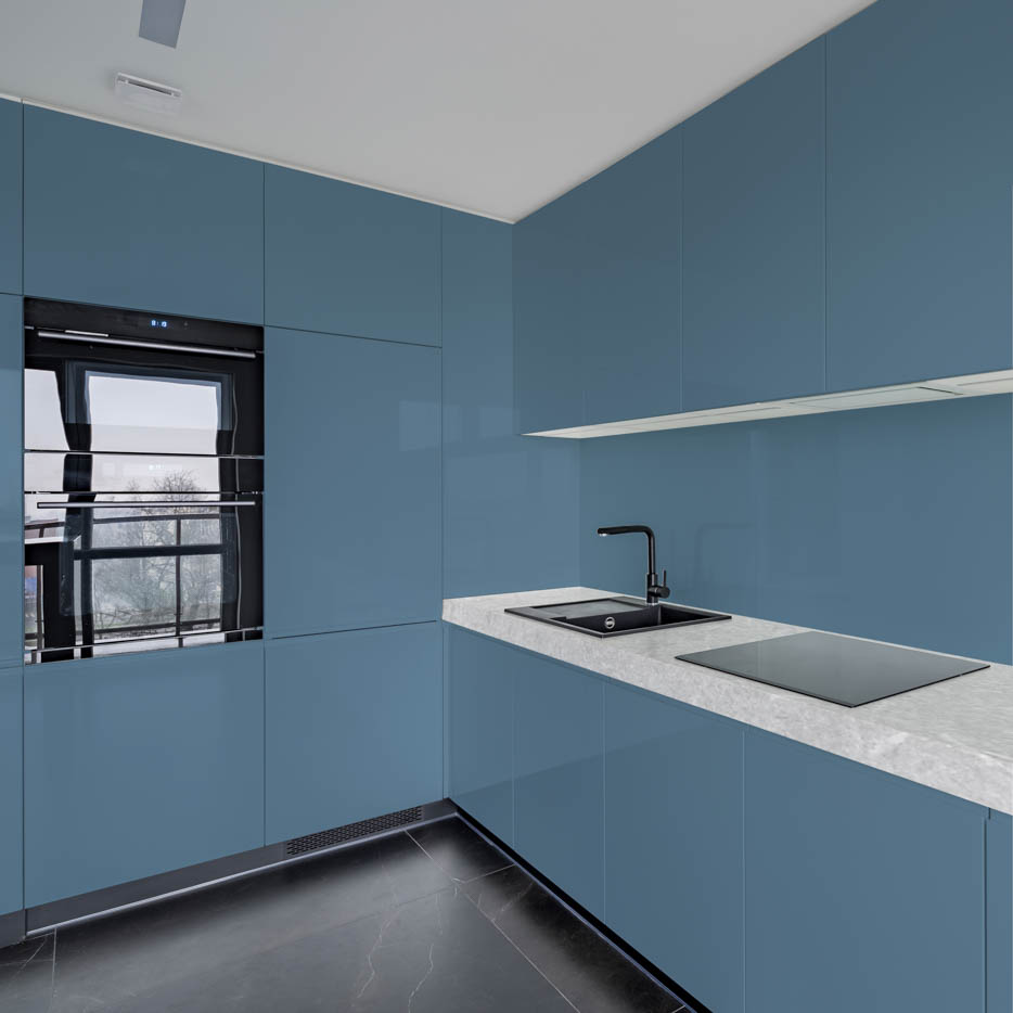 Pastel Blue Kitchen